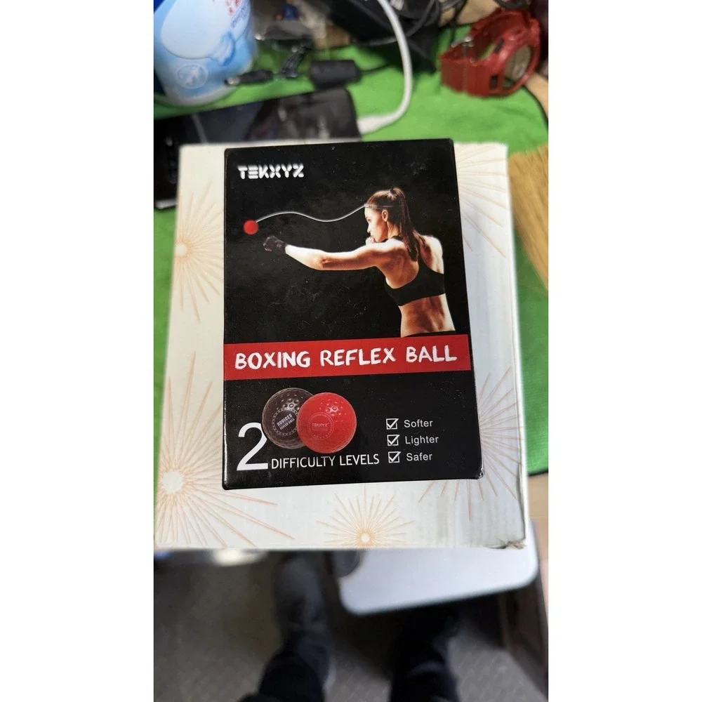 TEKKYZ Boxing Reflex Ball Training Set Headband Reaction Speed Trainer